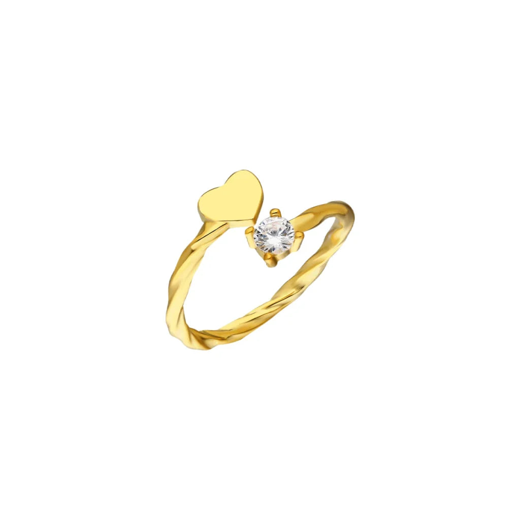 Heart Diamond Ring (7054750187565)