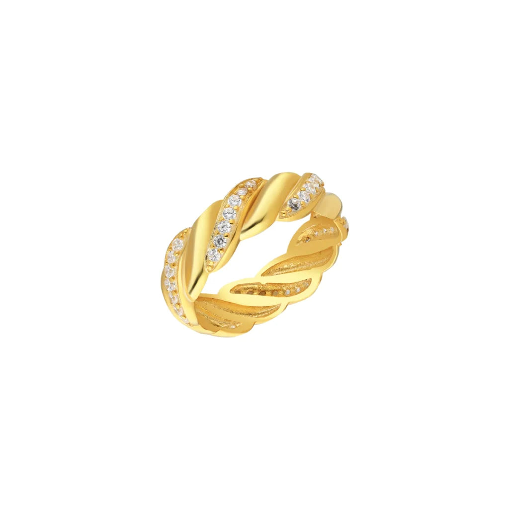 Wave Zirconia Ring (7054774468653)