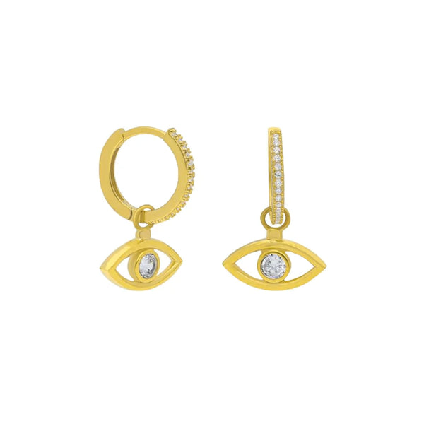 Eye Earring Diamond Ohrring (6994359943213)